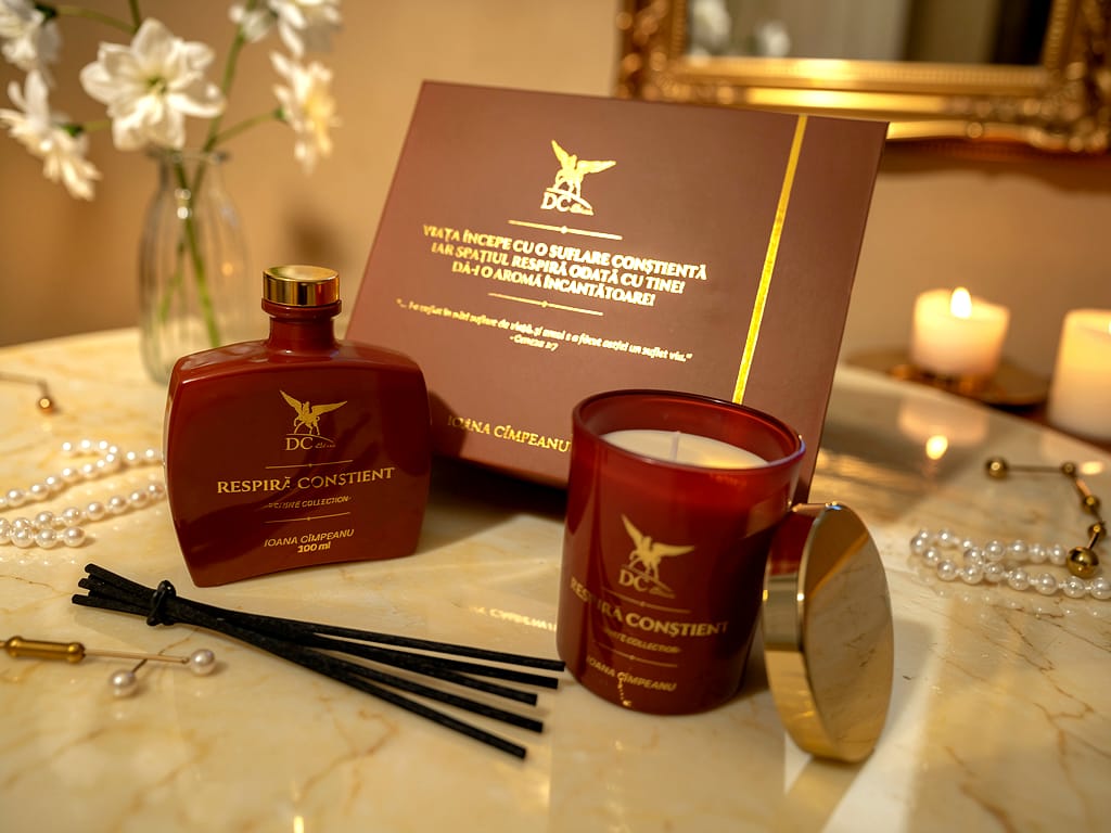 „Respiră Conștient” | Set Ritualic pentru Somn, Purificare, Relaxare și Respirație Conștientă - Aromă sacră de Salvie, Lemn Cald și Note Marine